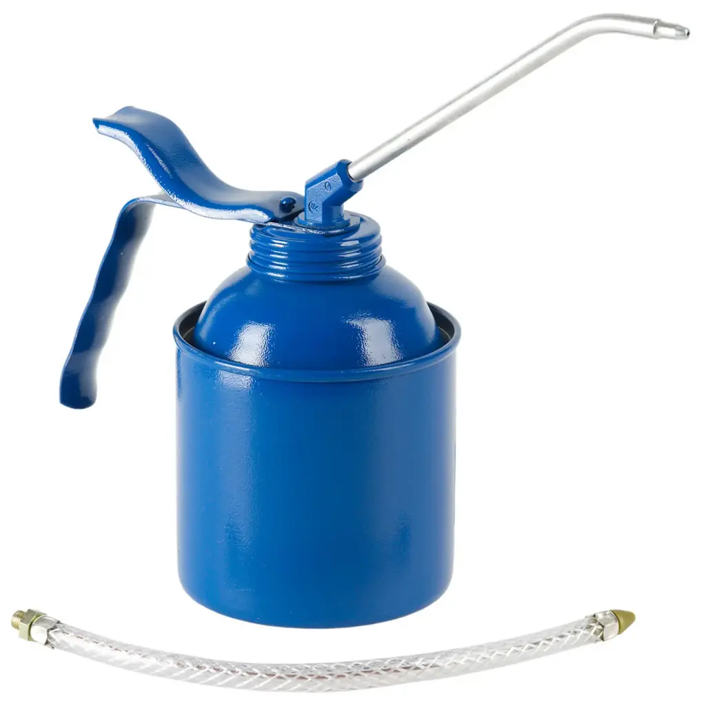 6 Stück Standardöler-500 ml-St-blau EWMP-Spritzrohr und Flexrohr im Karton